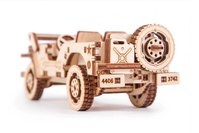 Drevené puzzle 3D Jeep