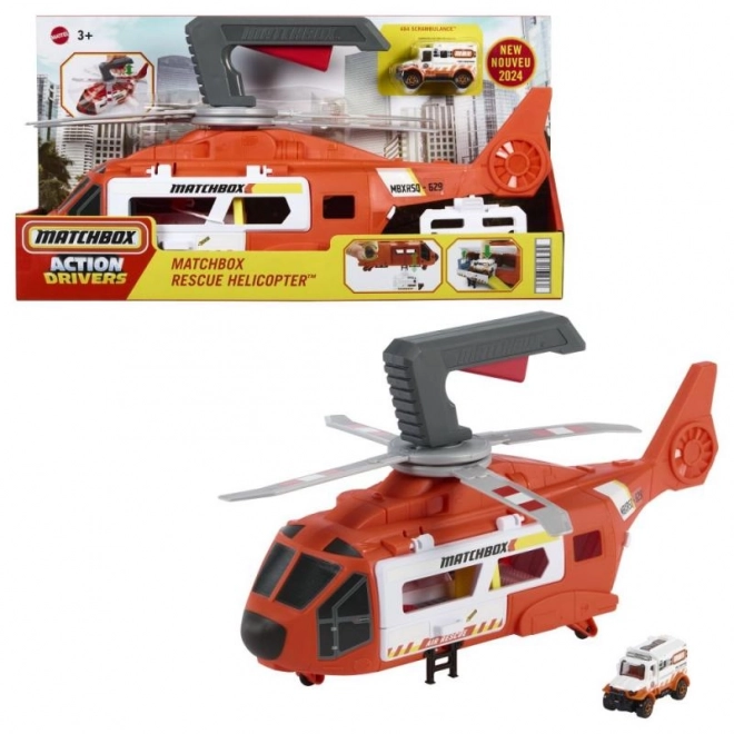 Záchranárska helikoptéra Matchbox