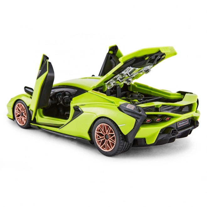 Zelený Lamborghini Sian 1:18 RASTAR