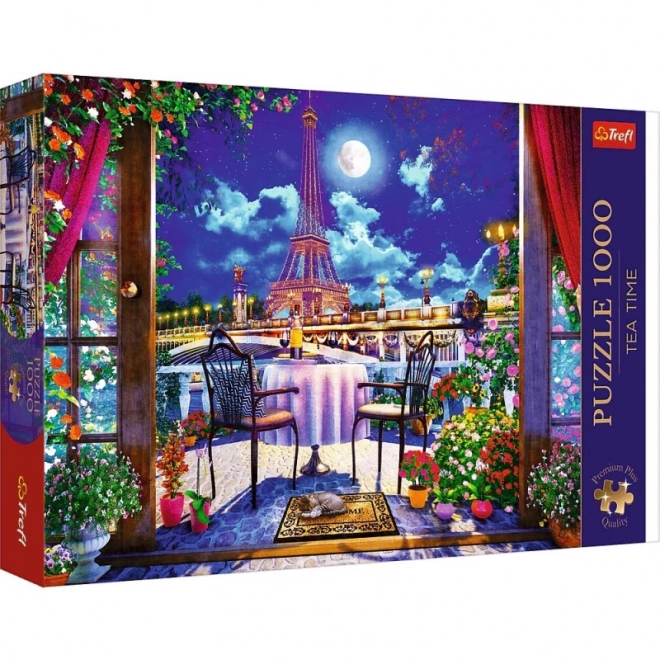 Puzzle 1000 kúskov Paríž v žiare mesiaca