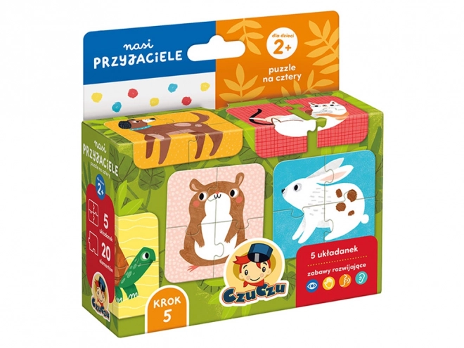 Puzzle Štyri Prírodná Úroveň