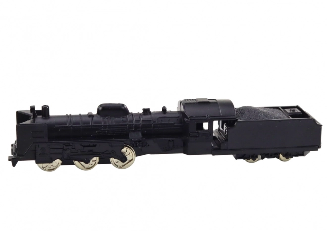 Kolekcionársky model vlaku lokomotívy 1:48 kovový čierny