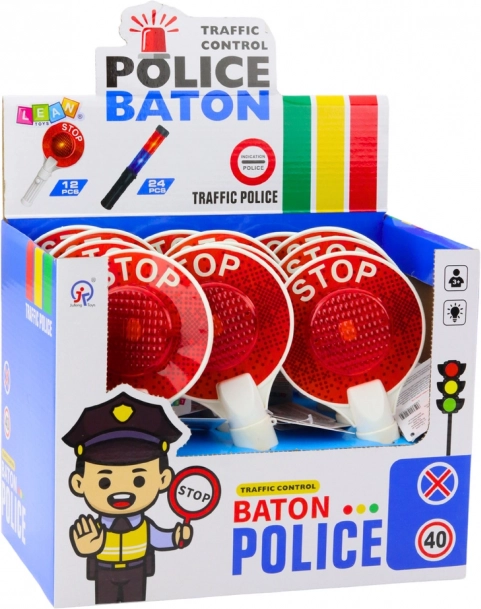 Detský policajný signálny terč STOP/GO so svetlom