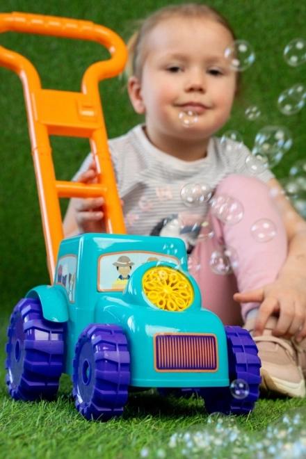 Bublinkový traktor Fru Blu so súpravou a roztokom 0,4l