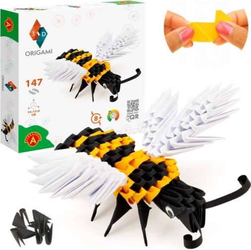 Alexander 3D origami včela – kreatívna sada pre deti 8+