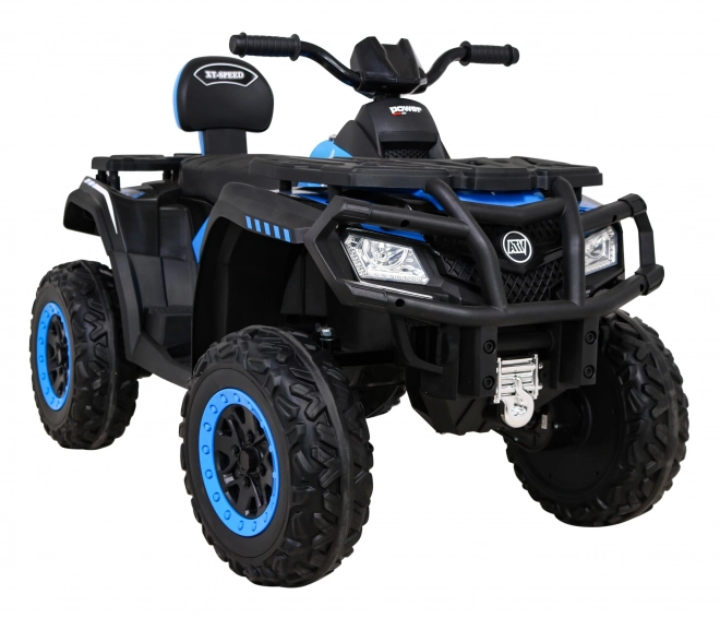 Štvorkolka XT-Speed pre deti Modrá + 4x4 + EVA + Pomalý štart + Rádio MP3 + LED dióda