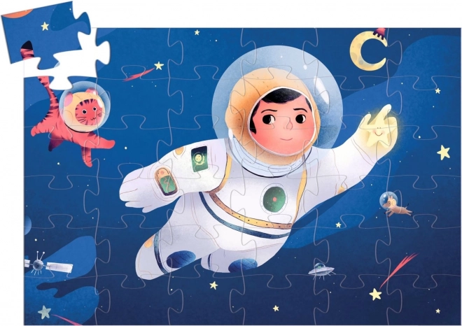 Puzzle Astronaut na mesiaci 36 dielikov