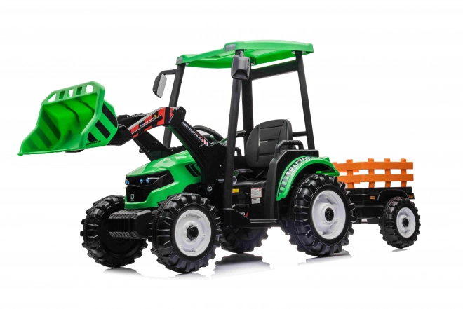 MEGA Traktor D68 s prívesom zelený