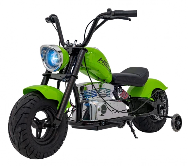Chopper Warrior Zelený motocykel