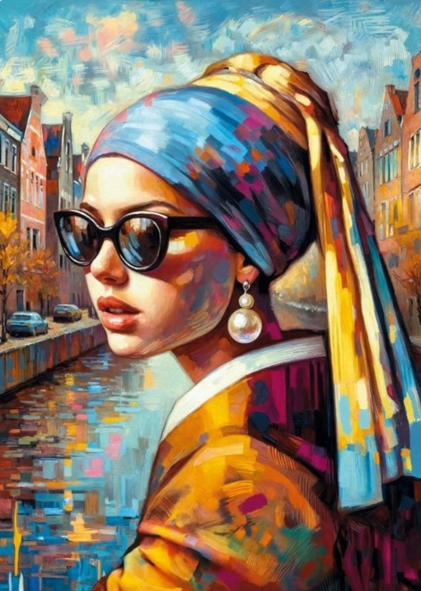 Cherry Pazzi Puzzle Dievča s perlou 1000 dielikov