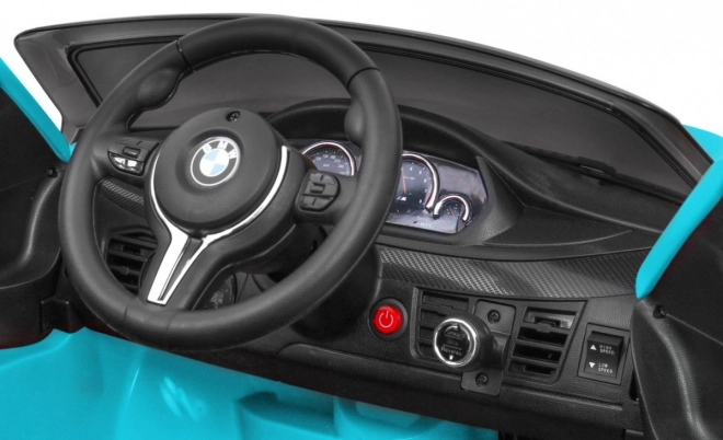 BMW X6M Elektrické autíčko pre deti červené s lakom a diaľkovým ovládačom – Modré