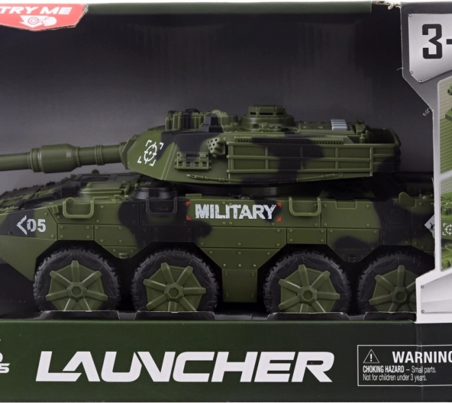 Interaktívna hračka Tank na batérie pre deti