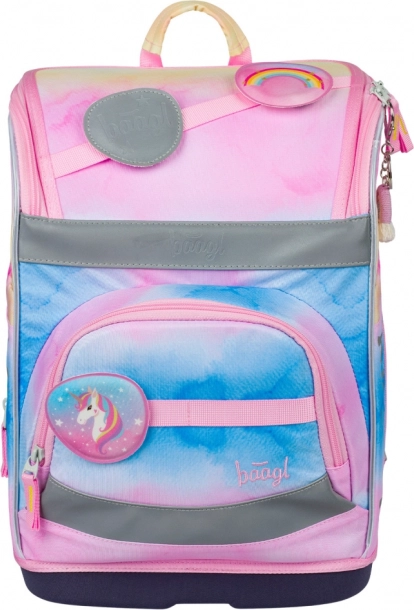 Školská aktovka Zippy Plus Rainbow Unicorn