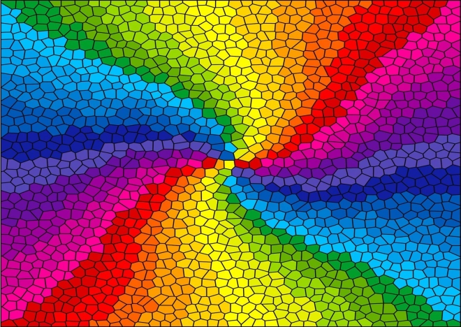 Puzzle Vitraž dúhový výbuch 1000 dielikov