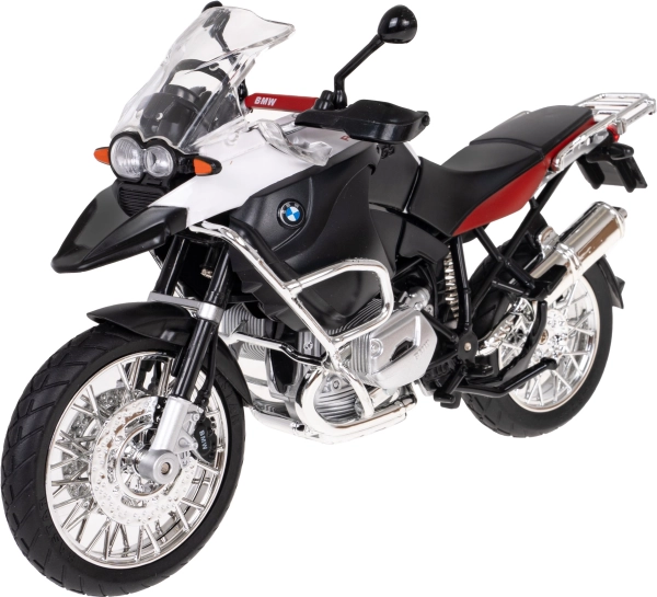 motocykel bmw r 1200 gs model 1:9 rastar – Biela