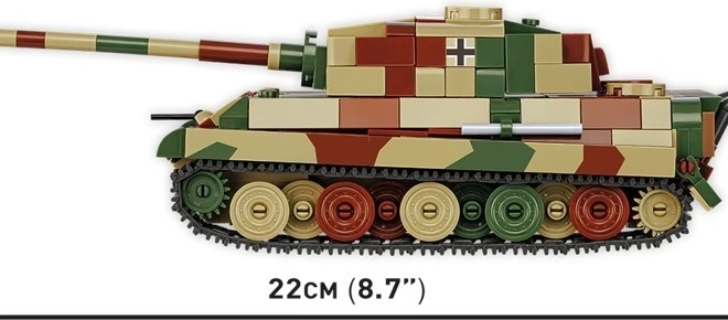 Model tanku Tiger II Königstiger z plastových kociek