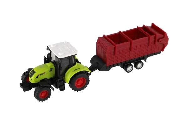 Traktor s vlekom plast