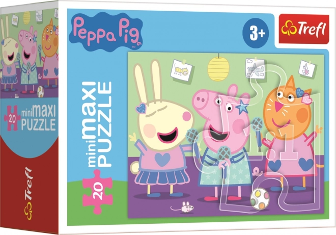 Puzzle Prasiatko Peppa 20 dielikov