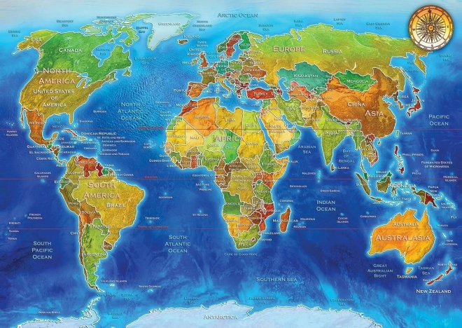 Mapa sveta 2000 dielikov