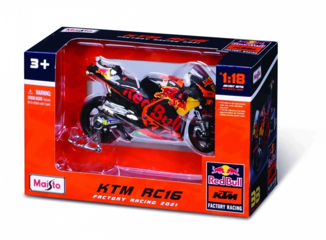 Kovový model motocykla Red Bull KTM Factory Racing 2021