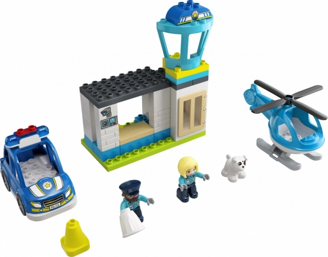 Lego Duplo policajná stanica a vrtuľník