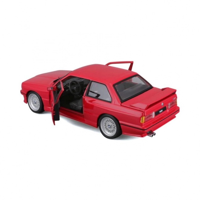 Model auta Bburago BMW M3 1988 červená