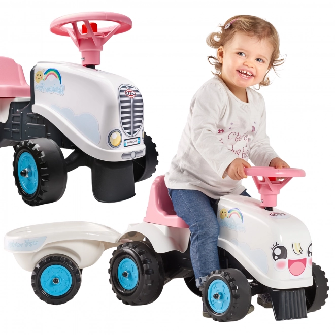 Traktor Rainbow s prívesom pre deti od 1 roka