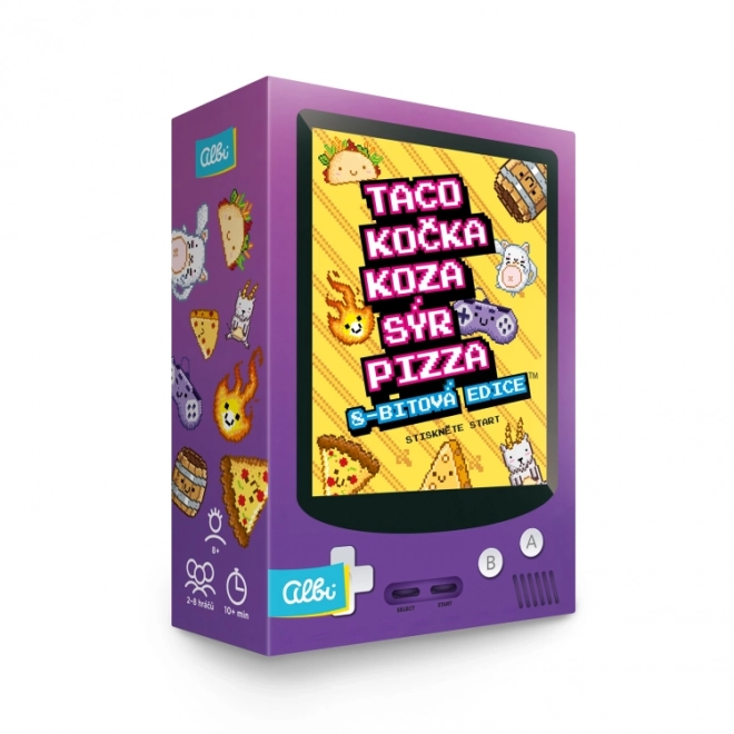 Hra Taco, mačka, koza, syr, pizza: 8-bitová edícia