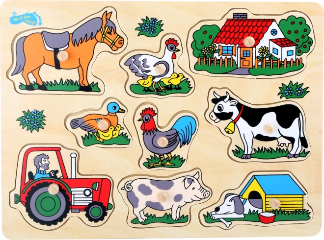 Vkladacie puzzle farma