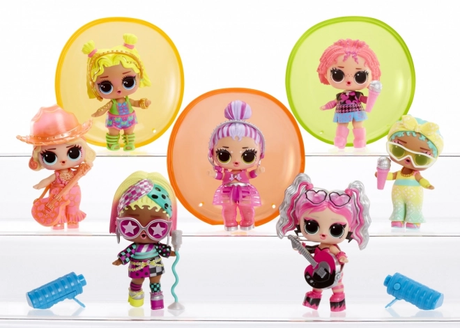 Lalka L.O.L. Surprise Neon Pop Stars Display