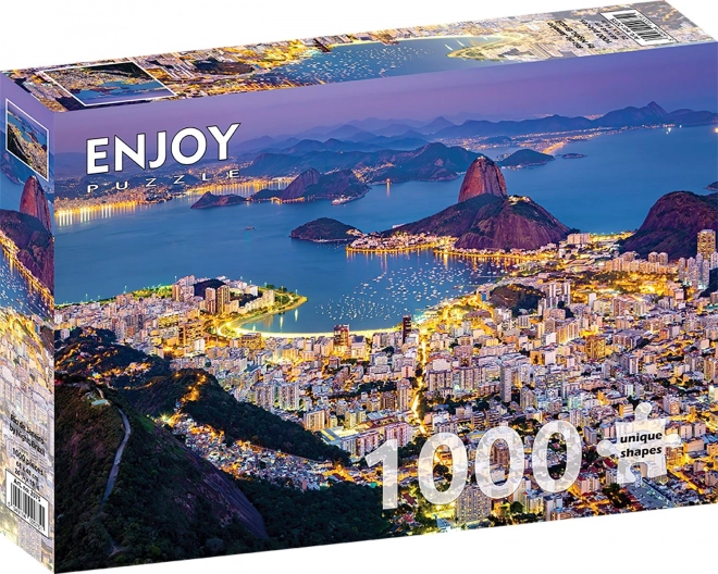 Puzzle Rio de Janeiro v noci 1000 dielikov