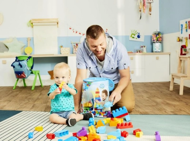 Mega Bloks First Builders kocky v plastovom vrecku 80 ks