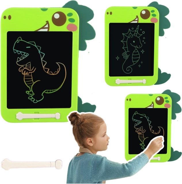 Tablet na kreslenie LCD Dinozaur zelený