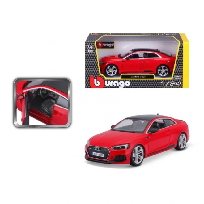 Bburago Audi RS 5 Coupe červený 1:24