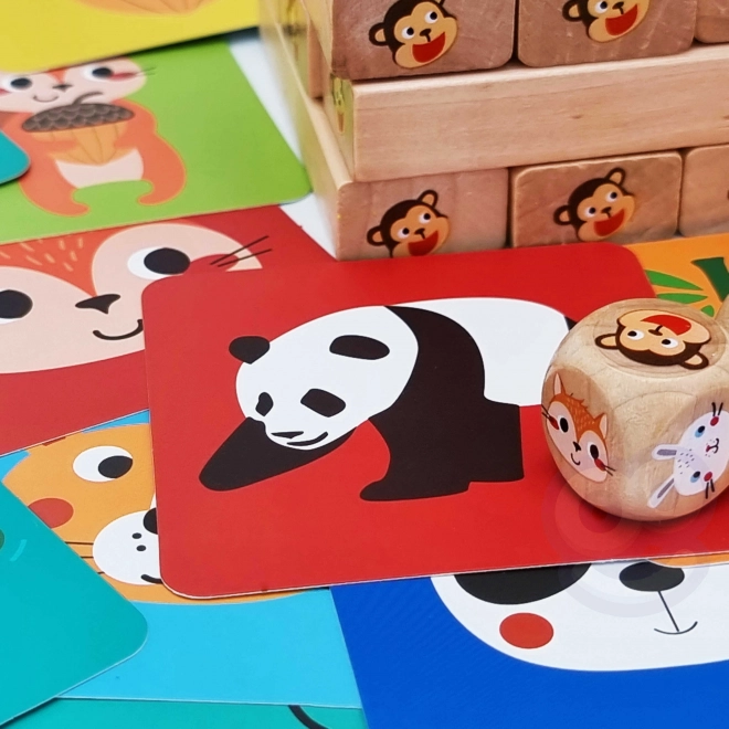 Drevená hra Jenga Zvieratá TOOKY TOY