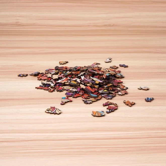 Drevené puzzle Mačací kráľ od Puzzle Paradise