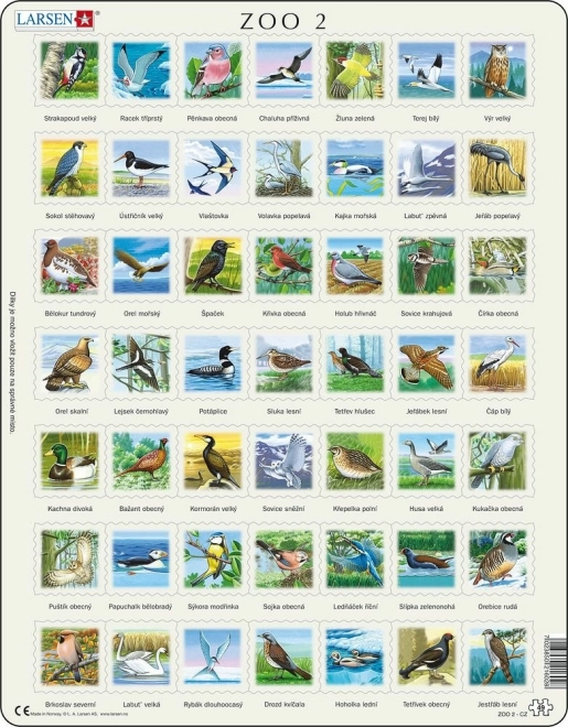 Larsen puzzle vtáci zoo