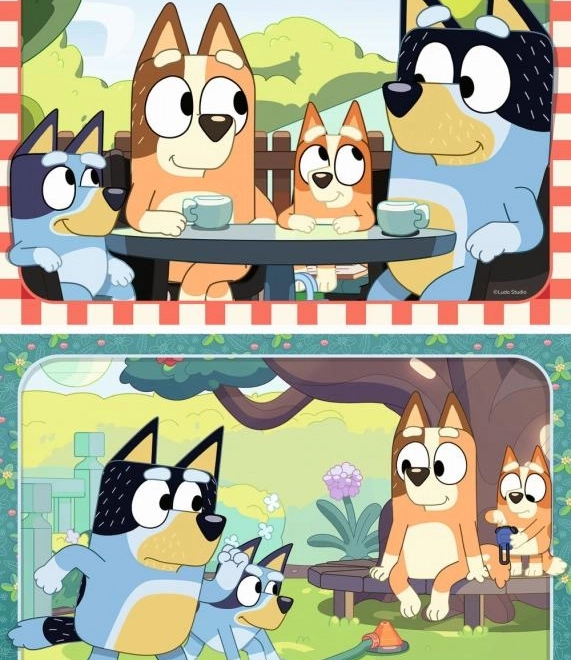 Skladací Puzzle Bluey na Pikniku 2x12