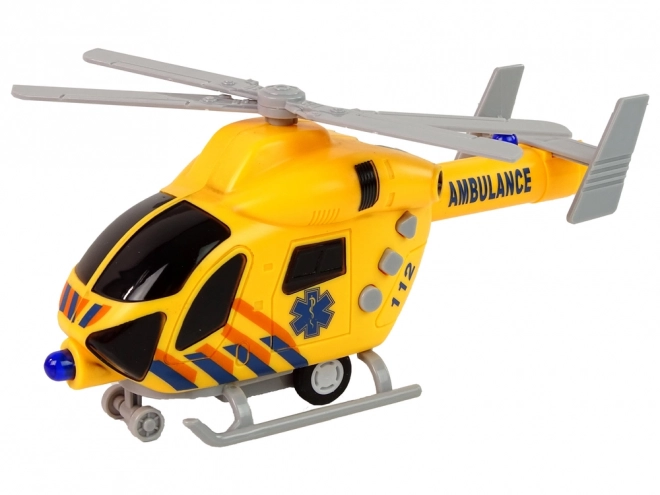 Záchranný Helikoptéra Ambulancia Žltá