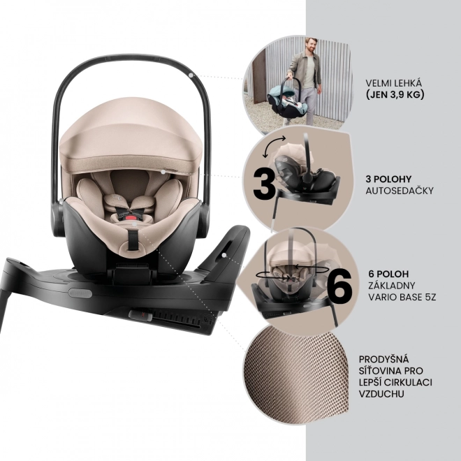 Autosedačka pre bábätká Baby-Safe Pro Vario Base, Teak