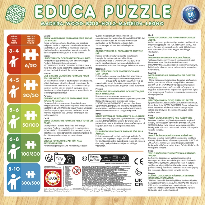 Drevené puzzle Levie Kráľ a Bambi od Educa