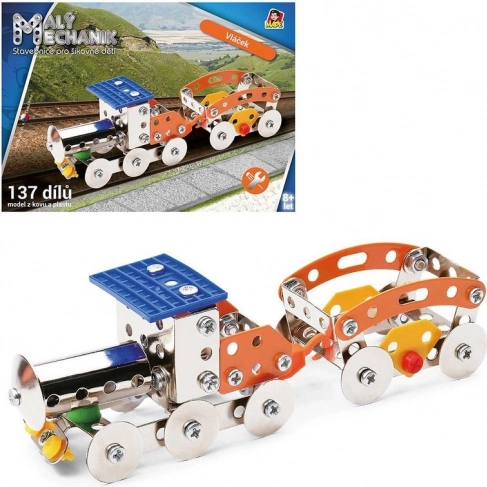 Detská stavebnica Malý mechanik vláčik