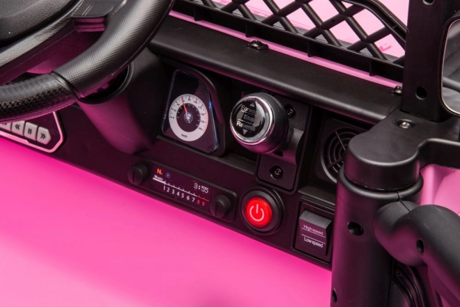 Auto na akumulátor Toyota FJ ružové 4x4