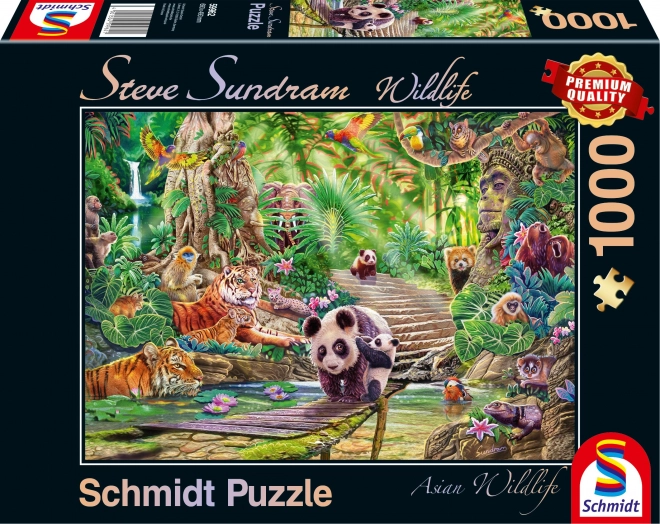 Schmidt puzzle divoká príroda: zvieratá Ázie 1000 dielikov