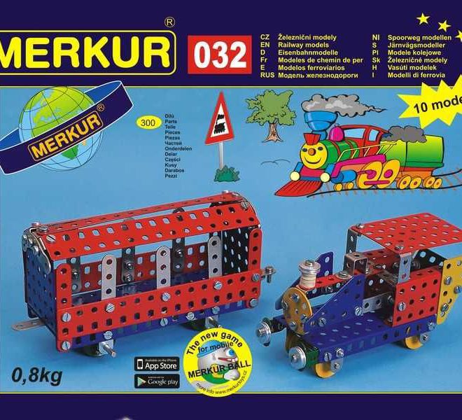 Merkur 032 Modely železníc - 300 dielikov