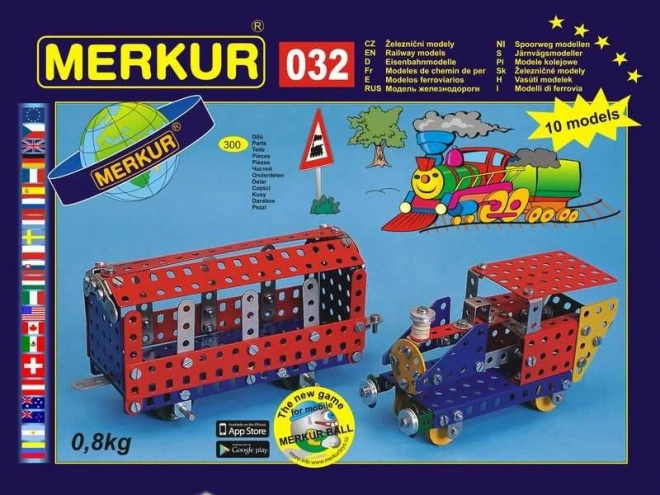 Merkur 032 Modely železníc - 300 dielikov