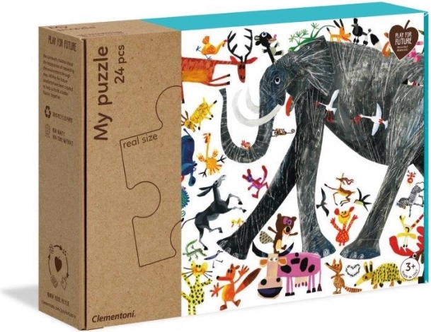 Puzzle 24 dielikov Zvieratká