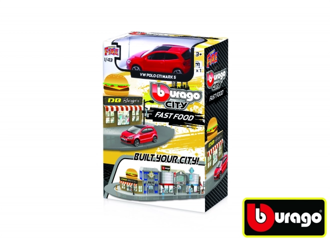 Bburago City Fast Food VW Polo GTI Mark 5 1:43