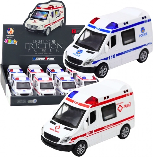 Hasičské vozidlo Ambulancia s Otváracími Dverami a Svetelnými a Zvukovými Efektmi