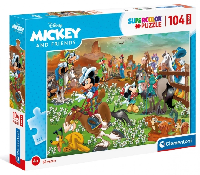 Clementoni Puzzle Mickey a priatelia Maxi 104 dielikov